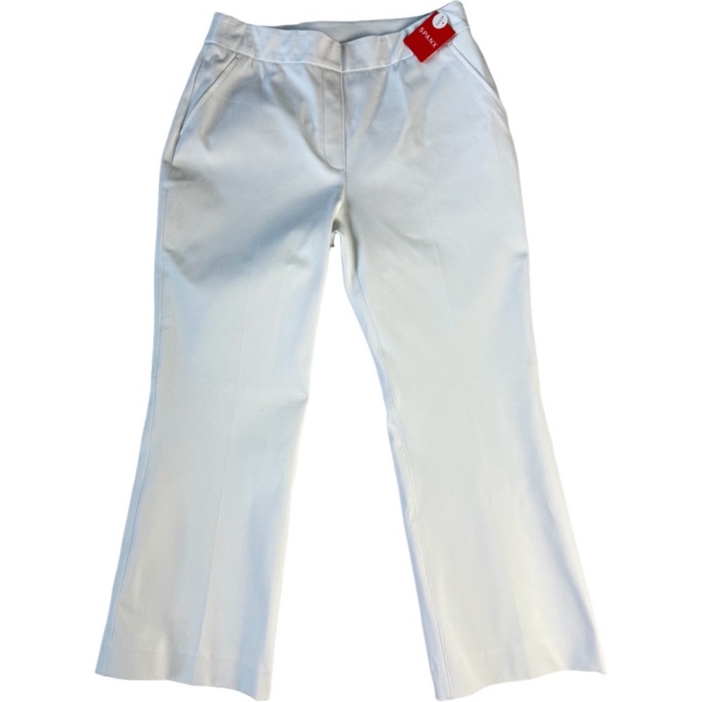 NWT Spanx Kick Flare Pant White Size M Petite - Picture 9 of 9